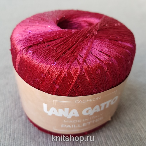 Lana Gatto Paillettes (08601 ярко-розовый) 100% полиэстер (пайетки) 25 г/195 м