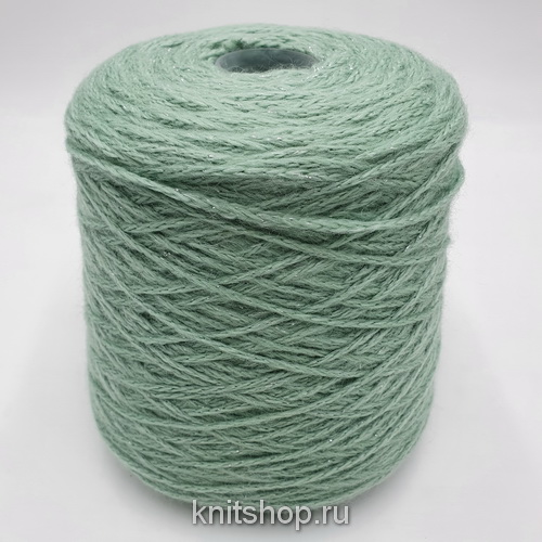 Noemi (Menta ментол) 62% альпака роял бэби, 32% суперкидмохер, 6% люрекс 200м/100гр