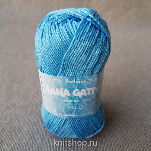 Lana Gatto Milo (8694 голубой) 100% хлопок 50 г/125 м