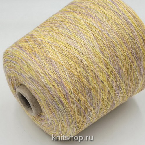 Lanificio del Olivo Chloe (19-3 желтая лаванда мультиколор) 100% хлопок мако 2/50 2500м/100гр