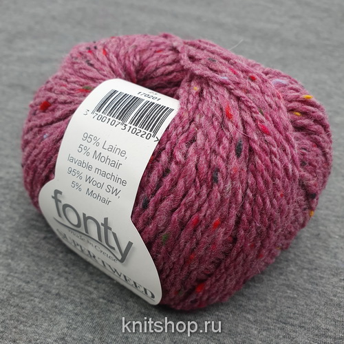 Fonty Super Tweed (23 лилия) 95% меринос, 5% мохер 50 г/110 м 