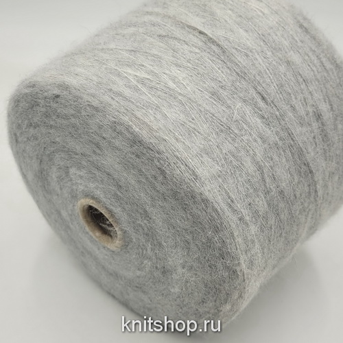 Fabiano Alpafine (1910 Perla серый меланж) 50% альпака вспушенная, 20% меринос, 30%па 900м/100гр