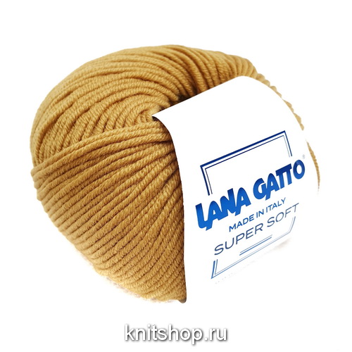 Lana Gatto Super Soft (14468 золотой горчичный) 100%меринос 50 г/125 м