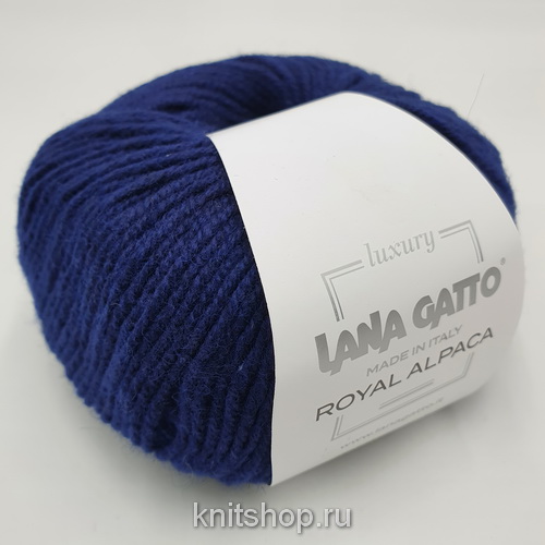 Lana Gatto Royal Alpaca (9166 темно-синий) 70% альпака бэби, 30% нейлон 50г/115м