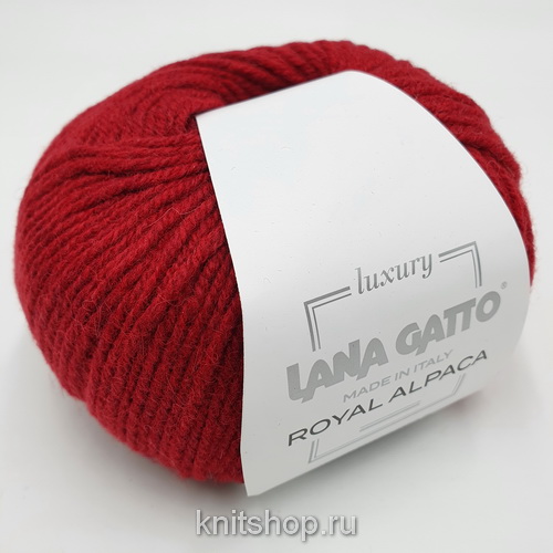 Lana Gatto Royal Alpaca (9171 темно-красный) 70% альпака бэби, 30% нейлон 50г/115м