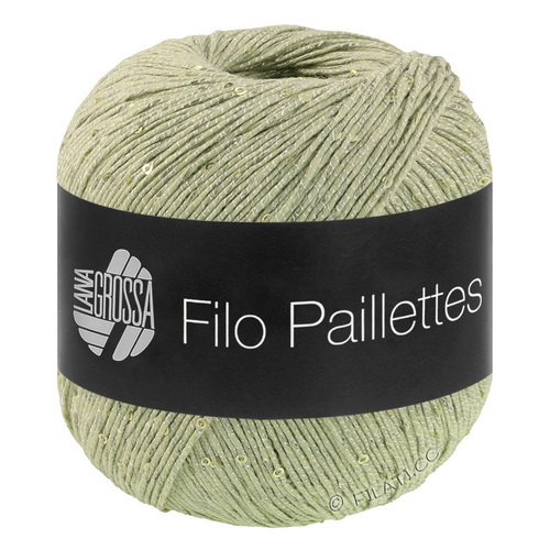 Lana Grossa Filo Paillettes (12) 55% хлопок, 39% полиэстер, 6% па, пайетки 50гр/155м