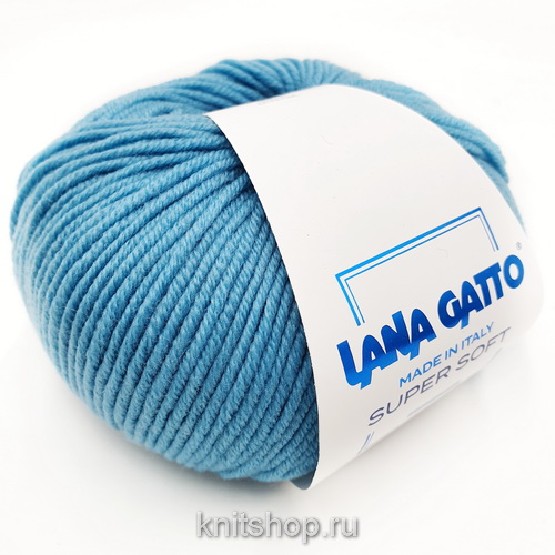 Lana Gatto Super Soft (14607 бирюзовая вода) 100%меринос 50 г/125 м