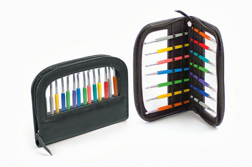Набор крючков с мягкой цветной ручкой Lana Grossa (многоцветные)