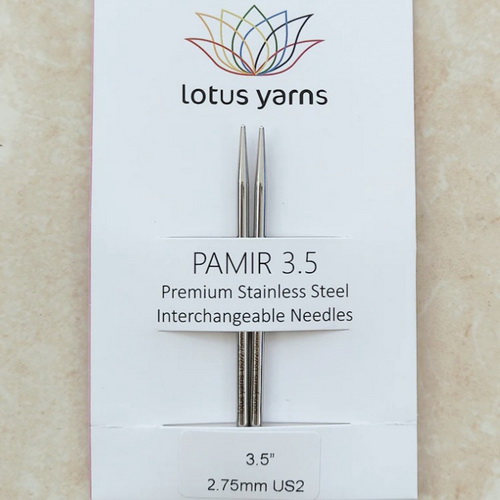 Спицы 8.5 см 2,75 мм PAMIR укороченные разъемные металлические Lotus Yarns