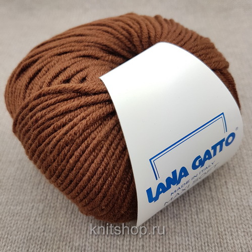 Lana Gatto Maxi Soft (10040 шоколад) 100% меринос экстрафайн 50 г/90 м