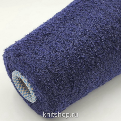 Cariaggi Boucle (31939 Pt 38119 темно-синий) 80% кашемир, 20% шёлк 750м/100гр букле