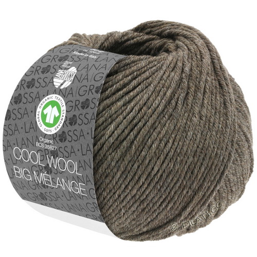 Lana Grossa Cool Wool Big Melange (224) 100% меринос экстрафайн 50 г/120 м
