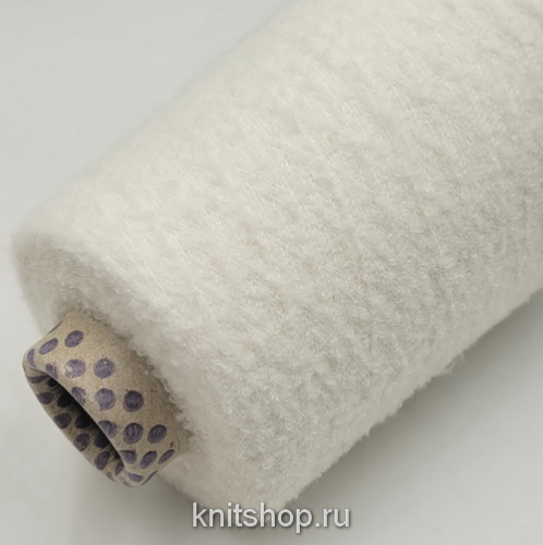 Biagioli Modesto Cloud (302155 Pt 016288 белый) 82% кашемир вспушенный, 18% па 1250м/100гр букле