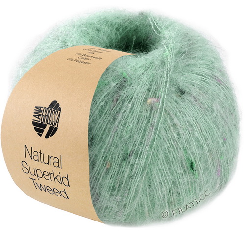 Lana Grossa Natural Superkid Tweed (632) 60% суперкид мохер, 30% шелк, 7% хлопок, 3% пл 25г/200м