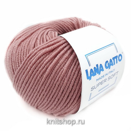 Lana Gatto Super Soft (14393 розовое дерево) 100%меринос 50 г/125 м