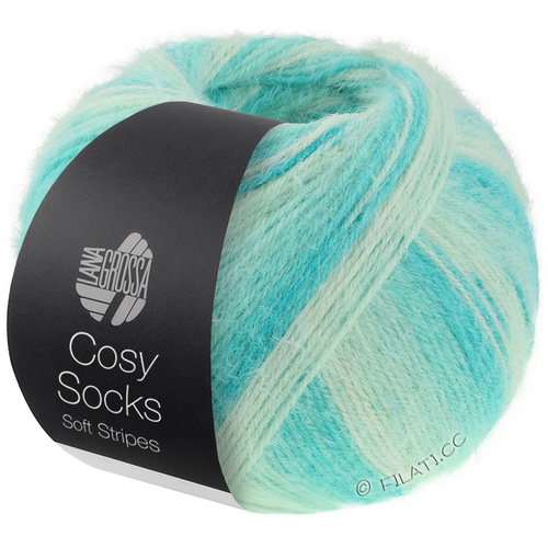 Lana Grossa Meilenweit 100 Cosy Socks Soft Stripes (102) 70% меринос, 30% полиамид 100г/400м