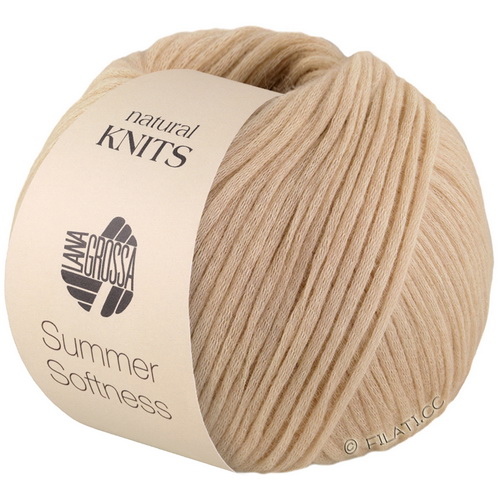 Lana Grossa Summer Softness (03) 80% хлопок органический, 20% меринос 50г/130м шнурок