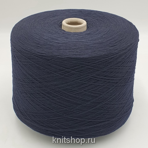 Unicas (Blu темно-синий) 90% меринос, 10% кашемир 2/28 1400м/100гр