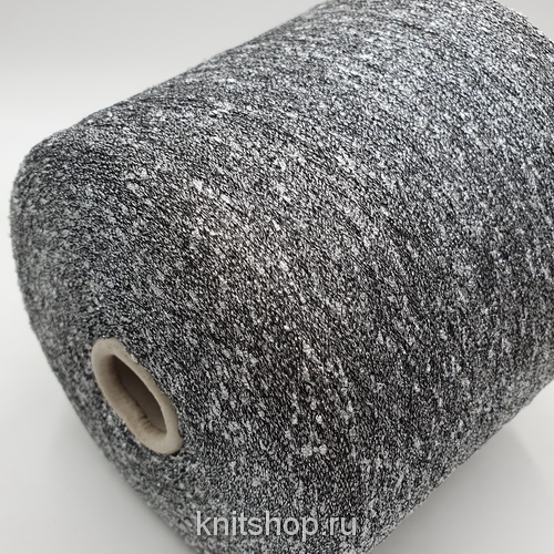 Filati Riccio Cordelia (серый, люрекс, утолщения, шишечки) вискоза, па, люрекс 2100м/100гр