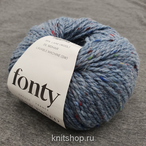 Fonty Super Tweed (21 сине-серый) 95% меринос, 5% мохер 50 г/110 м 