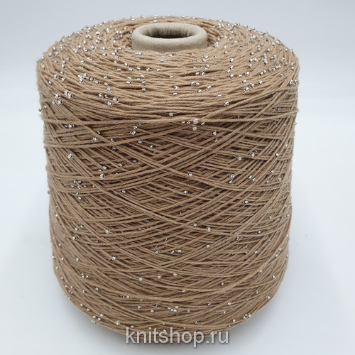Zegna Baruffa Labrador (841662 бежевый со светлыми бусинами) 100% меринос, бусины 300м/100гр