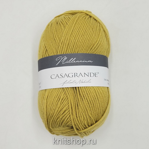 Casagrande Millennium (31.011 горчица) 75% меринос экстрафайн, 25% па 50г/210м