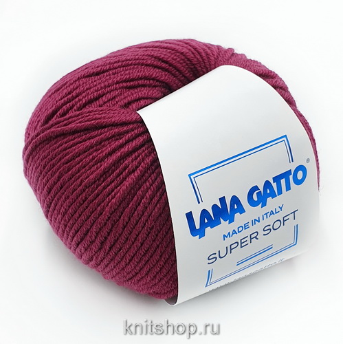 Lana Gatto Super Soft (19056 черешня) 100%меринос 50 г/125 м