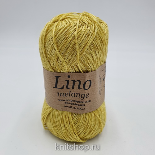Borgo de'Pazzi Lino Melange (58 желтый) 100% лён 50 г/165 м