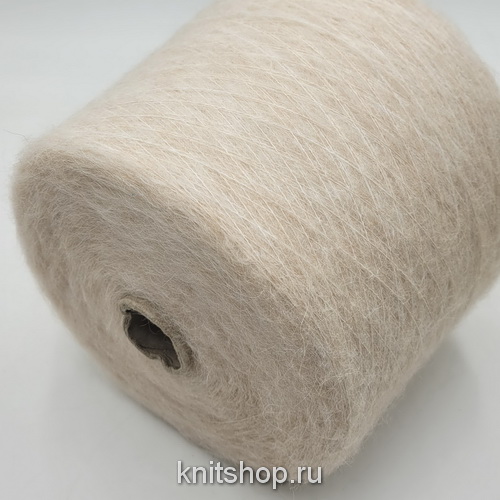 Filpucci Feather (19271 кремовый меланж) 30% суперкидмохер 30% альпака 26%меринос 14% па 900м/100гр