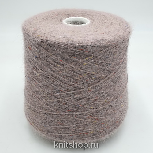 Angora Spiky Tweed (2877 пыльная роза) 75% ангора, 5% вискоза, 20% па 2/90 450м/100гр