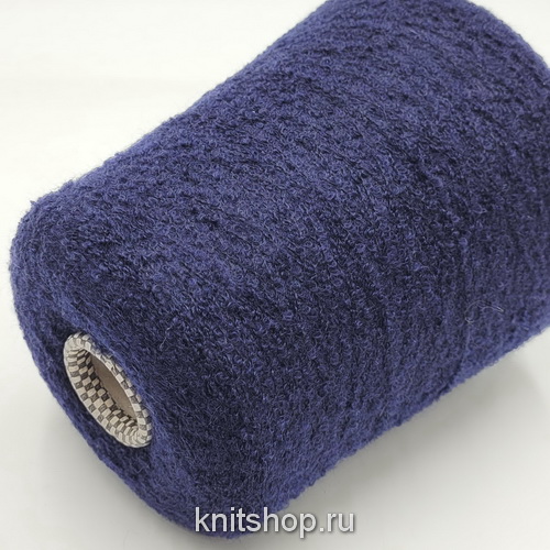 Cariaggi Boucle (31939 Pt 35639 темно-синий) 80% кашемир, 20% шёлк 750м/100гр букле