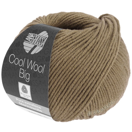 Lana Grossa Cool Wool Big uni (1011) 100% меринос экстрафайн 50 г/120 м