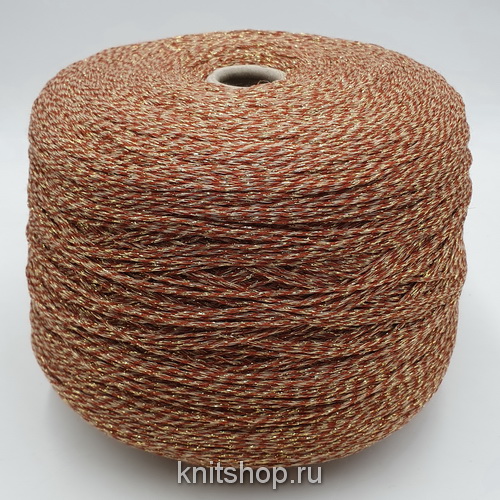 Cofil Splash (E1605 бежевый охра золото) 80% вискоза, 20% люрекс 380м/100гр