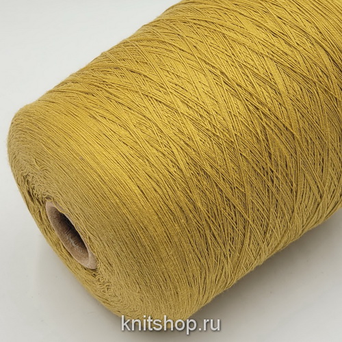 Tessili Bresciane Assuan (1162 Mostarda горчица) 100% хлопок мако 3/54 1800м/100гр