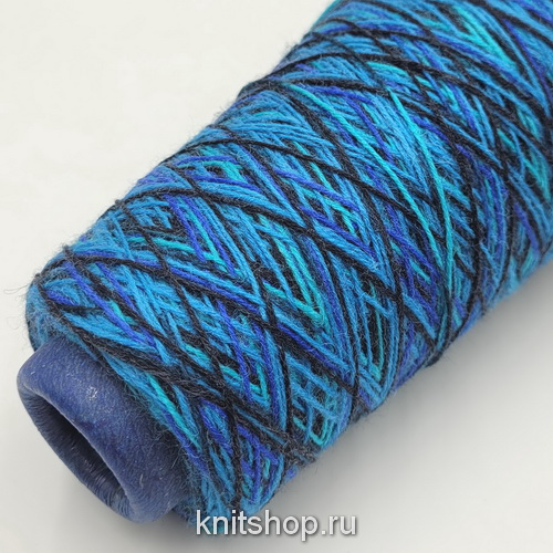 Sock Color (417 лазурный) 75% меринос, 25% па 420м/100гр классическая 4-х нитка