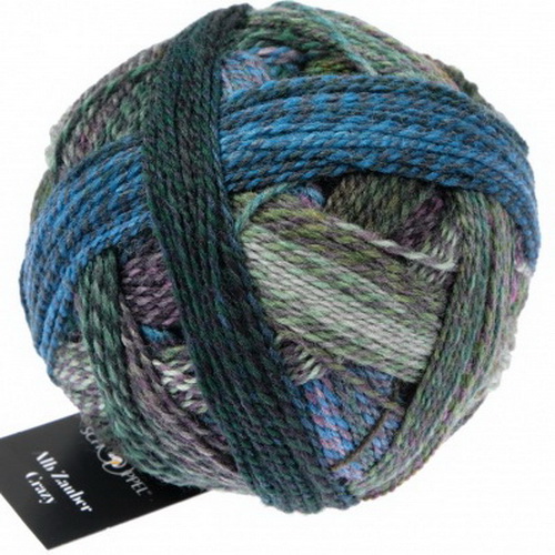 Schoppel Zauberball Crazy (1947-2529) 75% шерсть, 25% па 100г/420м