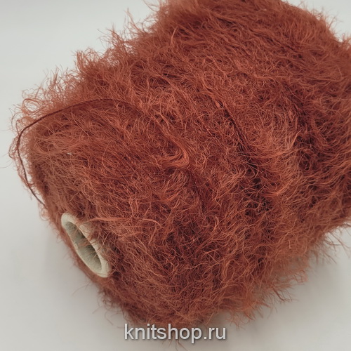 Lagopolane Cat (4 терракотовый гранат) 100% нейлон 350м/100гр травка, мех, лебяжий пух
