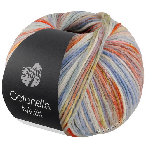 Lana Grossa Cotonella Multi (104) 75% хлопок пима, 25% па 100г/270м шнурок секционного окрашивания