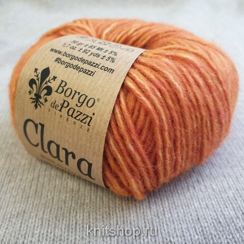 Borgo de'Pazzi Clara (244) 65% шерсть, 35% хлопок 50 г/85 м