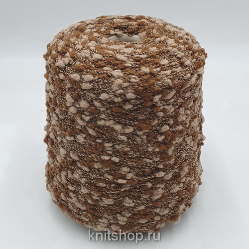 Lineapiu Dalmata (B6112 бежевый корица) 91% меринос, 9% па 180м/100гр шишечки