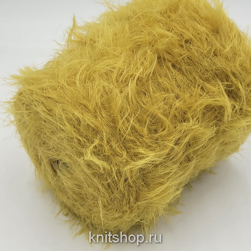 Cofil Cut (13545 Senape горчица) 100% нейлон 330м/100гр травка, мех, лебяжий пух