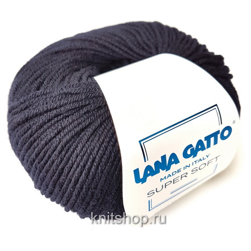 Lana Gatto Super Soft (10214 чернильно-синий) 100%меринос 50 г/125 м