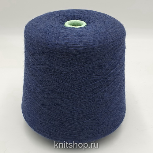 Zegna Baruffa Cashwool 2/48 (442194 темно-синий меланж) 100% меринос 2400м/100гр