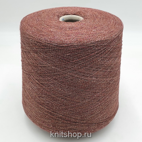 Cucinelli Sesia Lumis (3139 вереск, люрекс золото) 65%лён, 21%хлопок, 14%люрекс 1800м/100гр