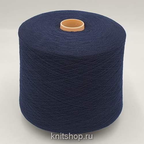 Todd & Duncan Cotton Light (Nero Navy чернильный) 78% кашемир, 22% хлопок 2/44 2200м/100гр