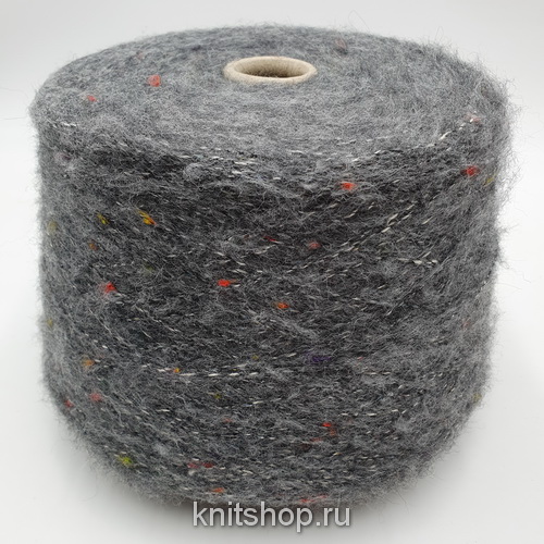 Pinori Filati MargheritaGarzato (8567-2 графит) 30%мохер, 10% меринос, 58% акрил, 2% па 320 м/100 гр