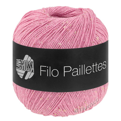 Lana Grossa Filo Paillettes (07) 55% хлопок, 39% полиэстер, 6% па, пайетки 50гр/155м