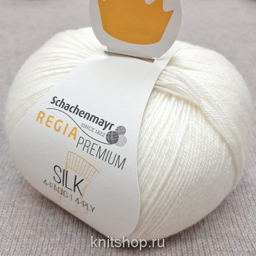 Schachenmayr Silk (00001) 55% меринос, 20% шелк, 25% полиамид 100 г/400 м