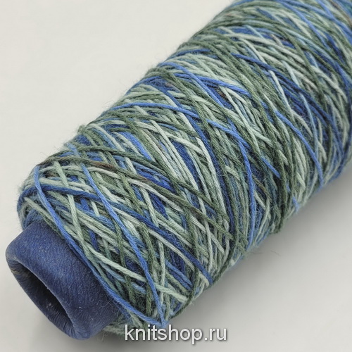 Sock Color (633 шалфей) 75% меринос, 25% па 315м/100гр 6-ти нитка