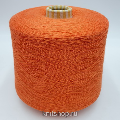Crystal (3E2638 Bruned Mandarine мандарин) 70% меринос, 10% кашемир, 20% шёлк 2/48 2400м/100гр